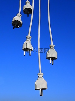 插頭,電纜,行