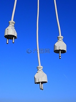 插頭,電纜,行