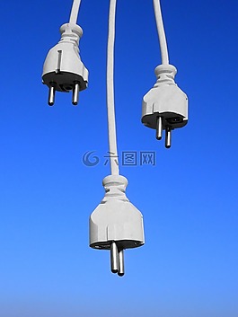 插頭,電纜,行