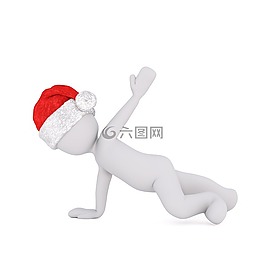 圣誕節(jié),白人男性,全身