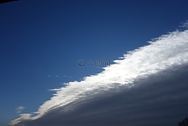 天空,云,藍色
