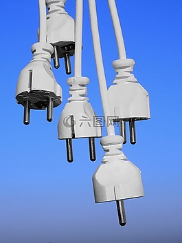 插頭,電纜,行
