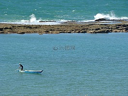 海洋,船,漁