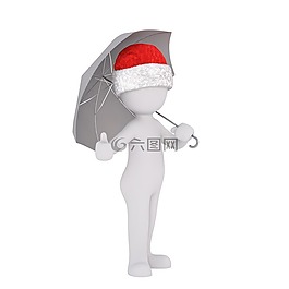 圣誕節(jié),白人男性,全身