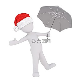 圣誕節(jié),白人男性,全身