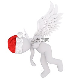 圣誕節(jié),白人男性,全身
