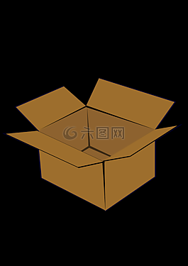 盒,棕色,紙板
