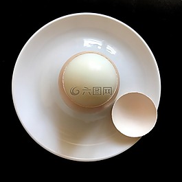 鸡蛋,早餐,水煮的蛋