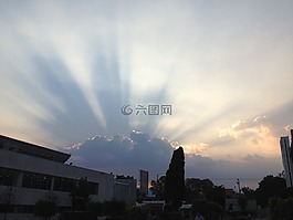 太陽,日落,墨西哥