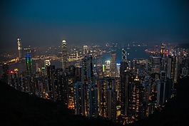 hong 香港,夜,太平山