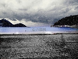 雨,性質(zhì),海灘
