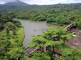 喀拉拉,河,印度