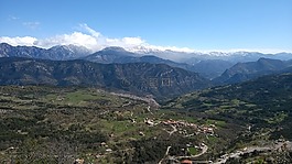 景觀,山,地平線