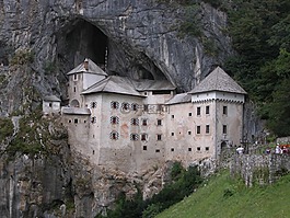 城堡,predjama 城堡,predjamski grad