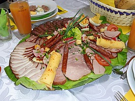 肉拼盘,冷盘,饮食