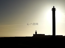 燈塔,海,信號