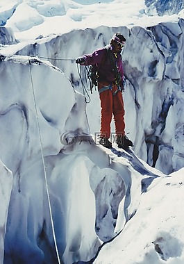 冰川,登山,高山