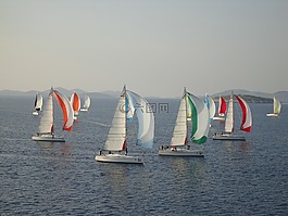 海,船舶,帆船