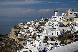 圣托里尼島,cyclades,白色的房子