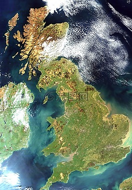 英国,英格兰,卫星图像