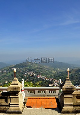 泰國,山,旅行