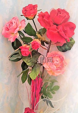花束,玫瑰,装饰