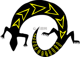 蜥蜴,程式化,異國情調(diào)