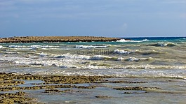 波,海岸,海
