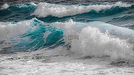 冲浪,波,水