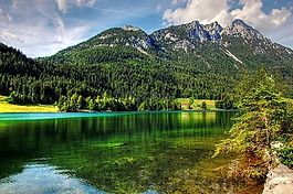 hintersteiner湖,湖,景觀