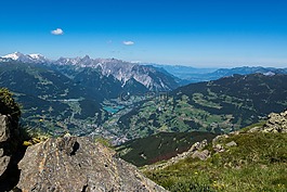 hochjoch,montafon,山全景图