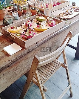 食品,表,方