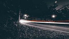 黑暗,夜,街
