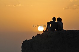 日落,卡帕多西亚,景观