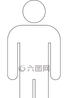 男子,象形圖,男