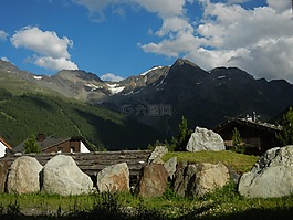 山,高山,天空