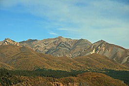 阿拉斯加州,山,景觀