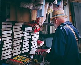 人,男子,書籍