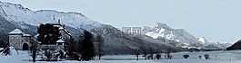 雪,全景,全景圖像