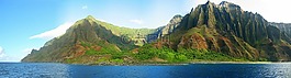 全景圖,考艾島,夏威夷群島