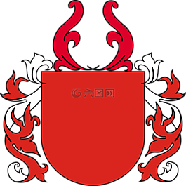 盾構(gòu),紋章,紅色