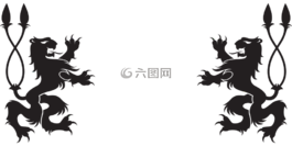 獅子,doubletail,面對