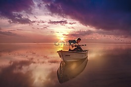 太陽(yáng),海,夕陽(yáng)