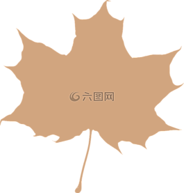 楓葉,米色,側(cè)影