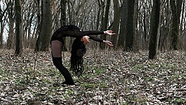 體操,女孩,contortionism