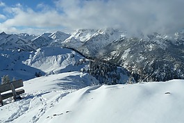 山,寒冬,景觀