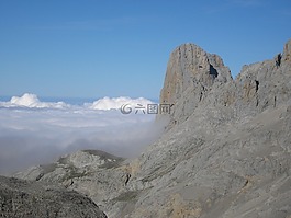 山,高峰,urriellu