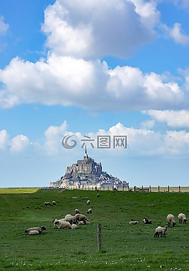 圣米歇爾山,海,島