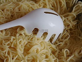 意大利面,面條,吃