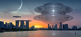 幻想,城市,向前